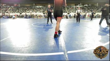 130 lbs Consi Of 8 #1 - Tess Wright, Weatherford Youth Wrestling vs Kashlyn Grate, Midwest City Bombers Youth Wrestling Club