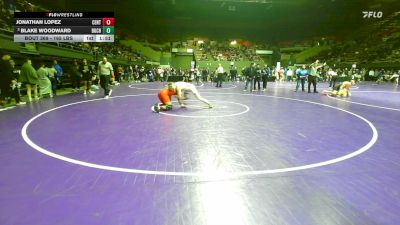 165 lbs Round Of 16 - Jonathan Lopez, Centennial vs Blake Woodward, Buchanan
