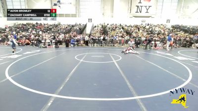 88 lbs Champ. Round 1 - Zachary Campbell, Hoosick Falls Youth Wrestling Club vs Alton Bromley, 518 Grapplers