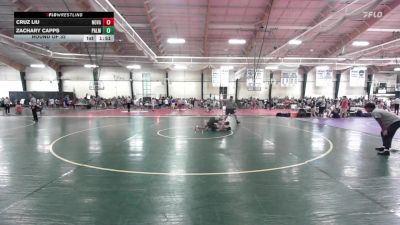 144 lbs Round Of 32 - Cruz Liu, Nova Wrestling Club vs Zachary Capps, Palm Academy