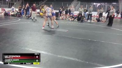 W 144 lbs Round 3 (4 Team) - Camryn Scott, Colorado vs Lily Fitzpatrick, Montana