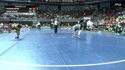 3A-106 lbs Champ. Round 2 - Eddie Woody, Southeast Polk vs Taitumn Deppe, Xavier, Cedar Rapids