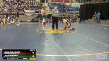 285 lbs Quarterfinals (8 Team) - Jacob Kingzett, E2-Fargo Davies vs Jacob Burckhard, W3-Bismarck Century