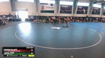 132 lbs Cons. Semi - Leona York, Rise Wrestling vs Ashton Elliott, All American Wrestling Club
