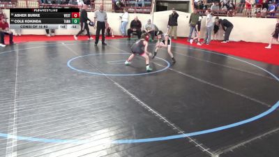 75_B lbs Consi Of 16 #2 - Asher Burke, West Shore vs Cole Kokinda, Tamaqua