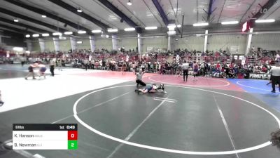 61 lbs Semifinal - Kallum Hanson, Dolores Wrestling Club vs Bentley Newman, Illinois Valley Youth Wrestling