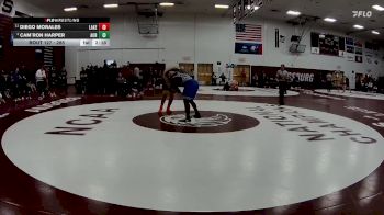 285 lbs Quarterfinal - Cam`ron Harper, Aurora Universtiy vs Diego Morales, Lakeland