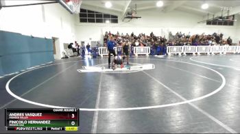 138 lbs Champ. Round 2 - Finicoilo Hernandez, Mission Oak vs Andres Vasquez, Pioneer Valley
