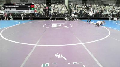 122-H lbs Round Of 32 - Tyler Northern, CJA vs Austin Bader, Rocky Point HS