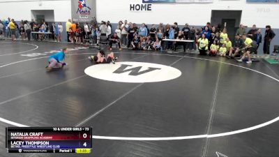 73 lbs Cons. Semi - Lacey Thompson, Bethel Freestyle Wrestling Club vs Natalia Craft, Interior Grappling Academy