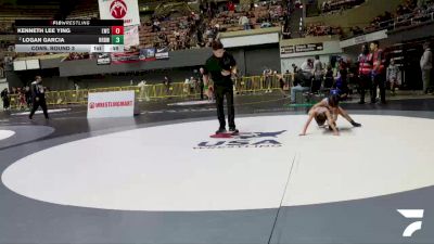 Intermediate Boys - 63 lbs Cons. Round 3 - Kenneth Lee Ying, Legacy Wrestling Center vs Logan Garcia, RBWC (Rancho Bernardo Wrestling Club)