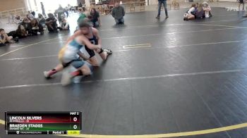 110 lbs Round 5 (6 Team) - Braeden Staggs, Dundee WC vs Lincoln Silvers, Mi Pitbulls