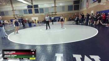 155lbs Cons. Round 2 - Jaydan McKim, Hermiston (Girls) vs Olivia Lopez, Liberty (Girls)