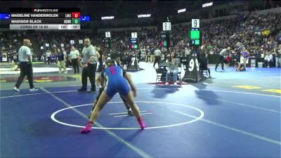 130 lbs Consi Of 16 #2 - Madeline Vandermolen, Lincoln (Lincoln) (SJ) vs Madison Black, Newbury Park (SS)