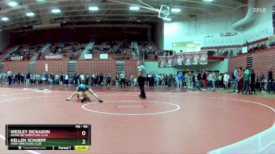 90 lbs Champ. Round 1 - Kellen Schoeff, Avon Wrestling Club vs Wesley Dickason, Mater Dei Wrestling Club