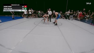 140 lbs Round 2 (6 Team) - Bode Heller, Iron Horse Blue vs Kaine Lewis, Steller Trained Embo