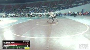 6A-175 lbs Champ. Round 2 - Shankara Carson, Ida B. Wells vs Brandon Cook, Forest Grove