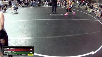 140 lbs Round 2 (4 Team) - Braxton Hall, Kansas Mamba vs Logan Gates, North Dakota 1