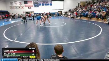 220 lbs Quarterfinal - Dillon Glick, Thunder Basin High School vs Josef Sanchez, Natrona County