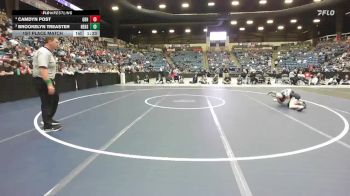 105 lbs 1st Place Match - Camdyn Post, Great Bend Hs vs Brookelyn Treaster, Newton Hs
