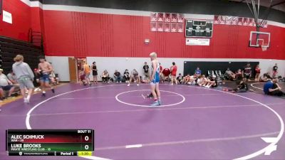 185 lbs Round 4 (6 Team) - Alec Schmuck, WAR vs Luke Brooks, Pirate Wrestling Club