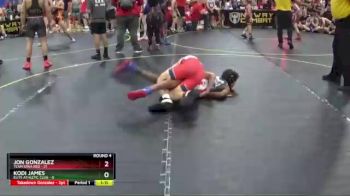 100 lbs Round 4 (6 Team) - Jon Gonzalez, Team Iowa Red vs Kodi James, Elite Athletic Club