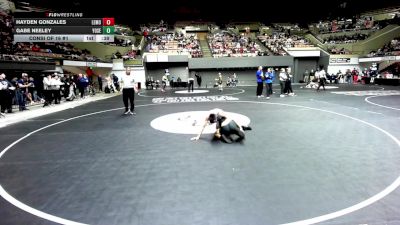 128 lbs Consi Of 16 #1 - Hayden Gonzales, Lemoore HS vs Gabe Neeley, Yosemite