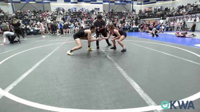 138 lbs Quarterfinal - Nevaeh Dorsey, Midwest City Bombers vs Leeah Wright, D3 Wrestling Cluib