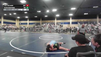 101 lbs Consi Of 16 #1 - Cali Gilliard, Southwest Stallions Wrestling vs Olive Martinez, Paw