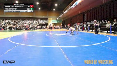 70 lbs Round Of 16 - Raiden Crook-Hutsler, White River Hornets Wrestling Club vs Julian Palafox, Southwest Stallions WC