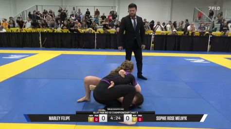 Sophie Rose Melnyk vs Marley Felipe 2026 Pan IBJJF Jiu-Jitsu No-Gi Championship