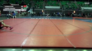 5A 157 lbs Quarterfinal - Thomas Duke, Saint Clair County vs Tanner Vodosia, Hayden