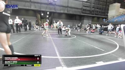 76 lbs Round 2 (10 Team) - Hayes Daniel, Kansas Warriors 1 vs Quincy King, Untouchables