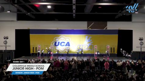 Collierville Middle School - Junior High - Pom [2024 Junior High - Pom Day 1] 2024 UCA/UDA Bluegrass Regional