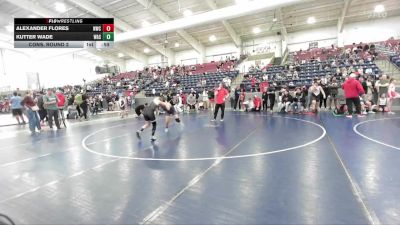 100 lbs Cons. Round 2 - Alexander Flores, Northside Wrestling Club vs Kutter Wade, Wasatch