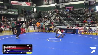 71 lbs Quarterfinal - Eli Armstrong, ID vs Ira Samm, MO