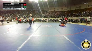 G5A-155 lbs Cons. Semi - Jayden Church, Skiatook-Girls vs Myciaha Brown, Douglass-Girls