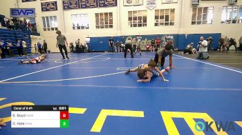 46 lbs Consi Of 8 #1 - Silas Boyd, Harrah Little League Wrestling vs Grayson Hale, Standfast OKC