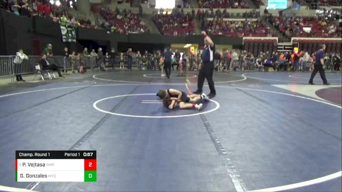 113 lbs Champ. Round 1 - Peyton Vejtasa, Stanford Mat Rats vs Gaige ...