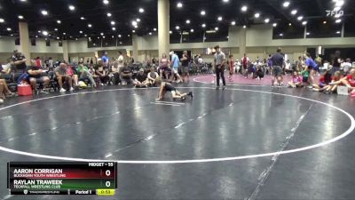 55 lbs Round 1 - Aaron Corrigan, Buckhorn Youth Wrestling vs Raylan Traweek, Techfall Wrestling Club