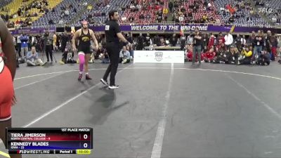 180 lbs Placement Matches (16 Team) - Kylie Welker, Iowa vs Shenita Lawson, North Central College