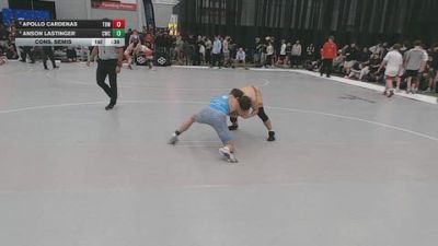 150 lbs Cons. Semis - Apollo Cardenas, The Best Wrestler vs Anson Lastinger, Cardinal Wrestling Club