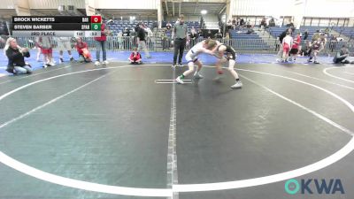 73-76 lbs 3rd Place - Brock Wicketts, Bar None Wrestling vs Steven Barber, Spartan Mat Club