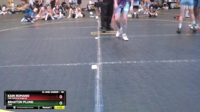 78 lbs Semifinal - Kain Romano, The Untouchables vs Braxton Plunk, Lwa