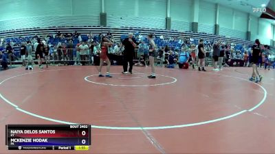 87-90 lbs 3rd Place Match - Naiya Delos Santos, KY vs McKenzie Hodak, PA