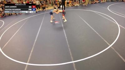 110 lbs Cons. Round 2 - Jack LaCroix, Northern Elite vs Paxton Peterson, Pursuit Wrestling
