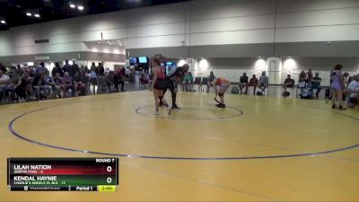 110 lbs Round 7 (8 Team) - Kendal Haynie, Charlie`s Angels-FL Blk vs Lilah Nation, Griffin Fang