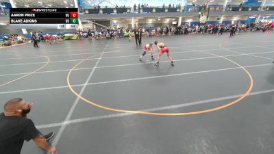 120 lbs Cons. Round 2 - Aaron Prize, Unattached vs Blake Adkins, Unattached