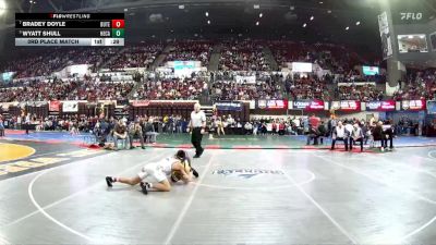 AA - 118 lbs 3rd Place Match - Bradey Doyle, Butte vs Wyatt Shull, Helena Capital