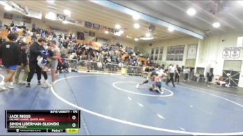 175 lbs Cons. Round 3 - Jack Riggs, Calvary Chapel (Santa Ana) vs Simon Liberman-Slionski, Santa Monica